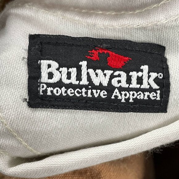 Bulwark FR Pants Mens 36x32 Tan Carpenter Pants Workwear Canvas - Picture 3 of 11